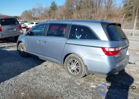 2012 Honda Odyssey Ex-L from USA, damaged, VIN 5FNRL5H62CB114382